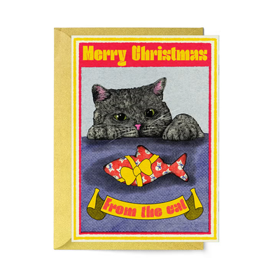Merry Christmas from the Cat Christmas Card
