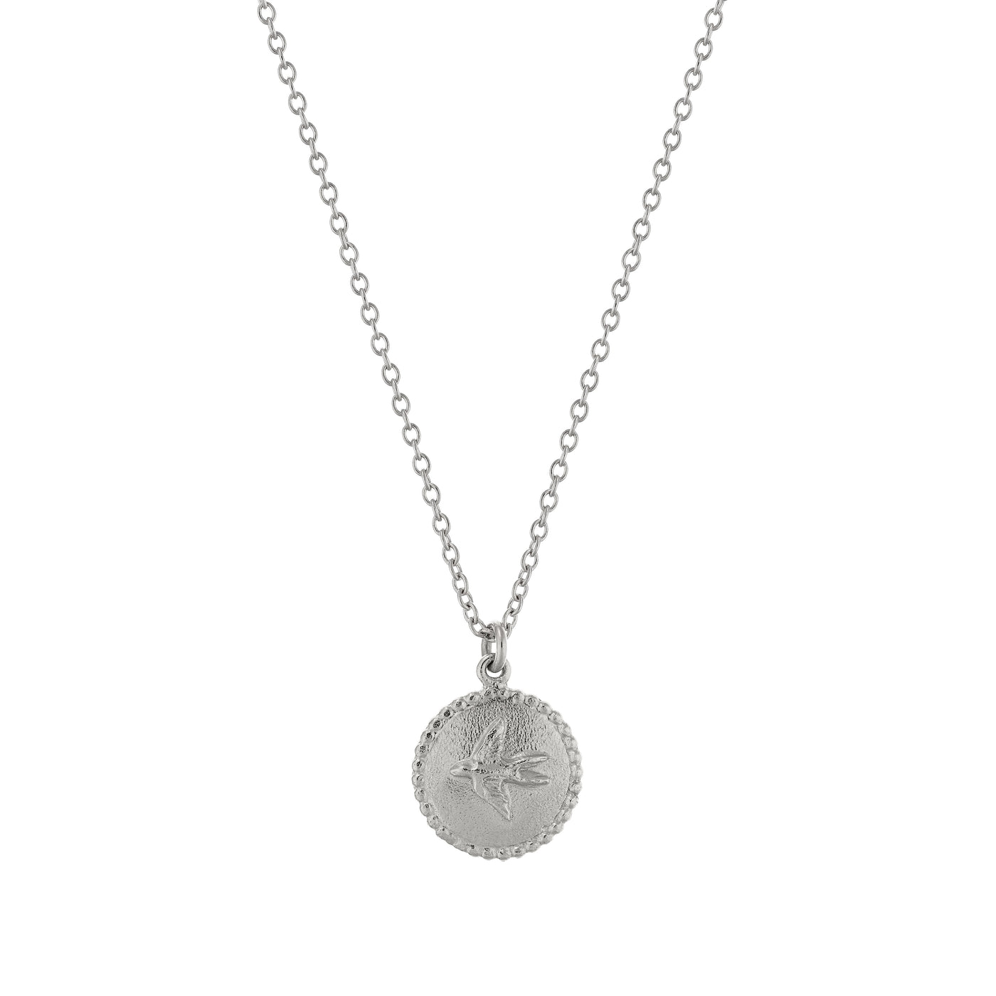 Small Ex-voto Swallow Necklace - Silver