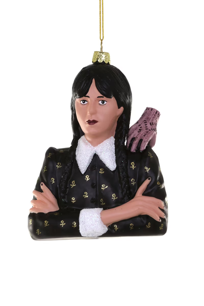 Wednesday Addams Glass Tree Decoration