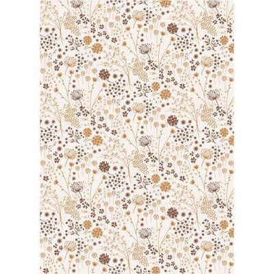 Paper Gift Wrap Roll - Autumn Flowers