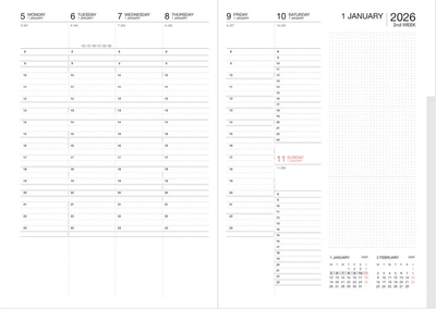 A5 Storage.it Wallet Diary - 2026