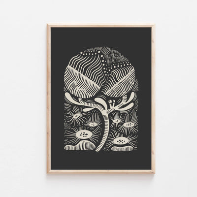 Strange Flowers A4 Print by Lauren Marina