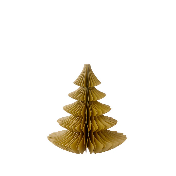 16cm Honeycomb Pine Tree - Ochre