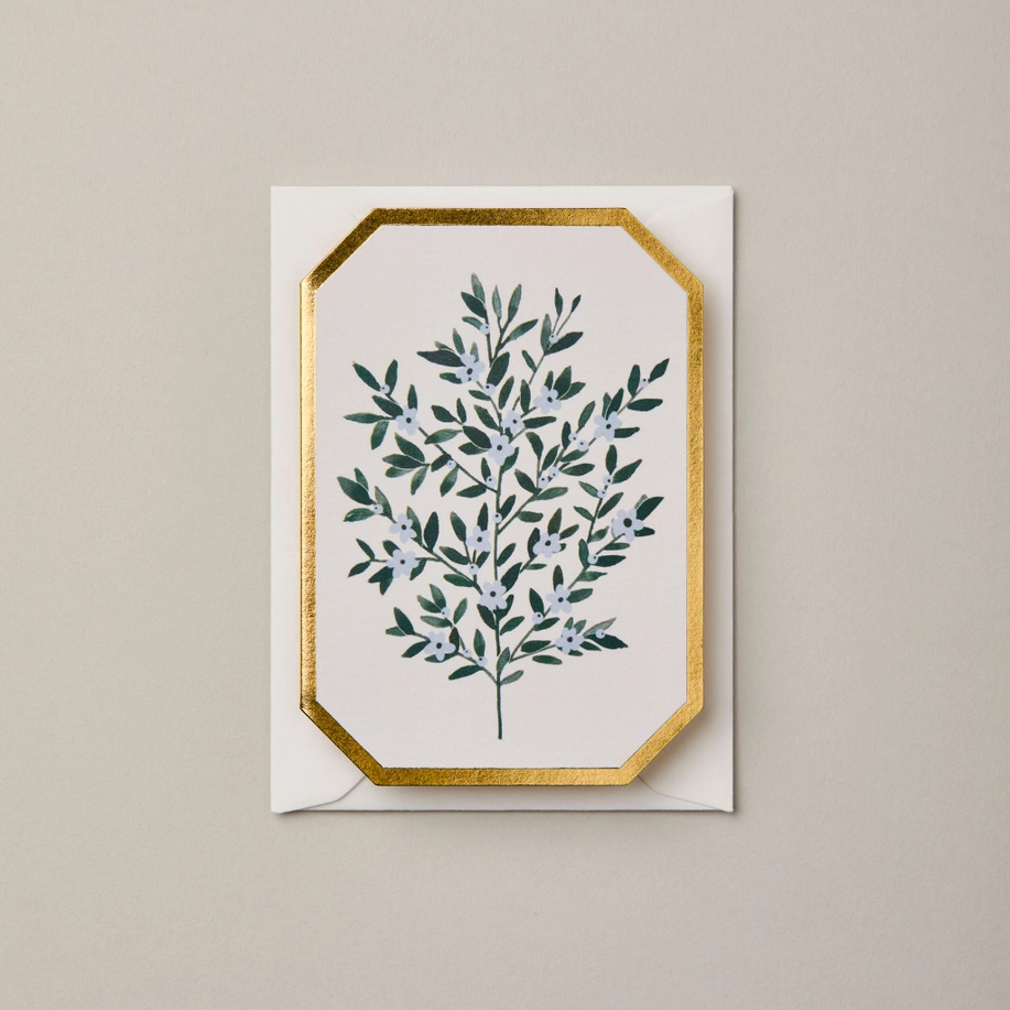 Forget-me-not Botanical Die Cut Mini Card