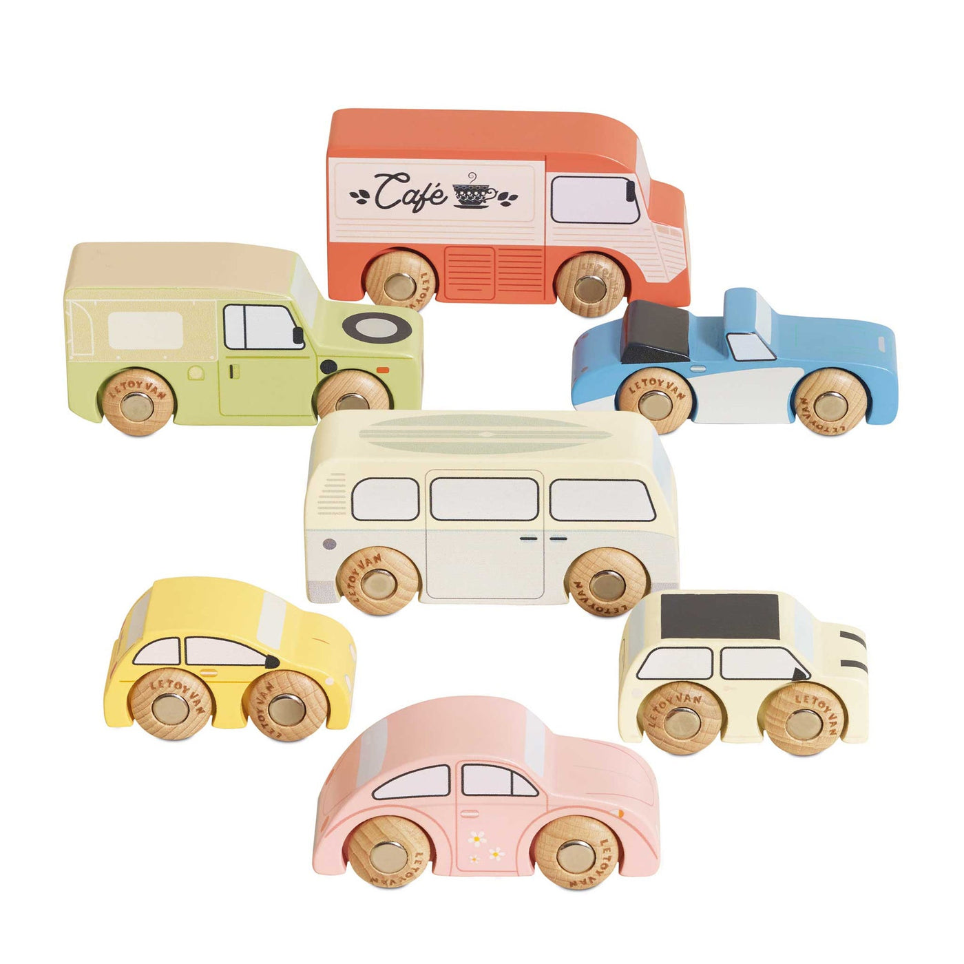 Vintage Wooden Toy Cars