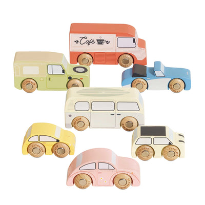 Vintage Wooden Toy Cars