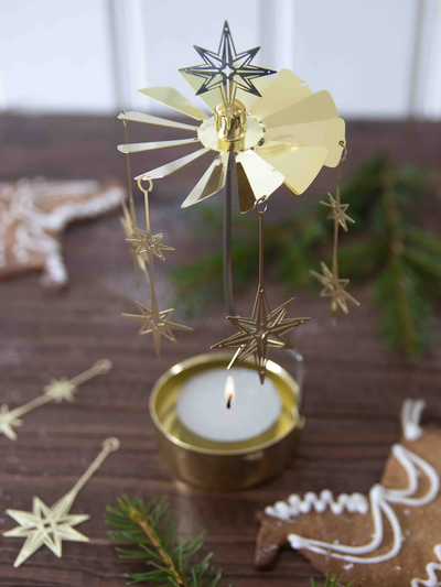 Anglaspel Candle Holder - Gold Northern Star