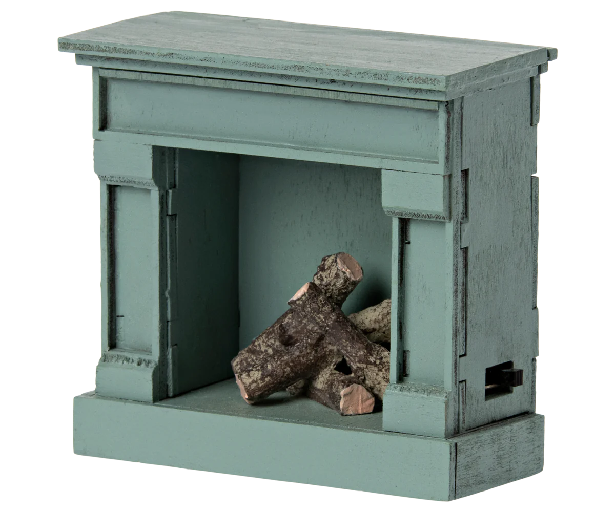 NEW Maileg Fireplace - Blue