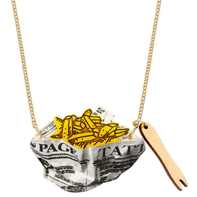 Fish & Chips Necklace