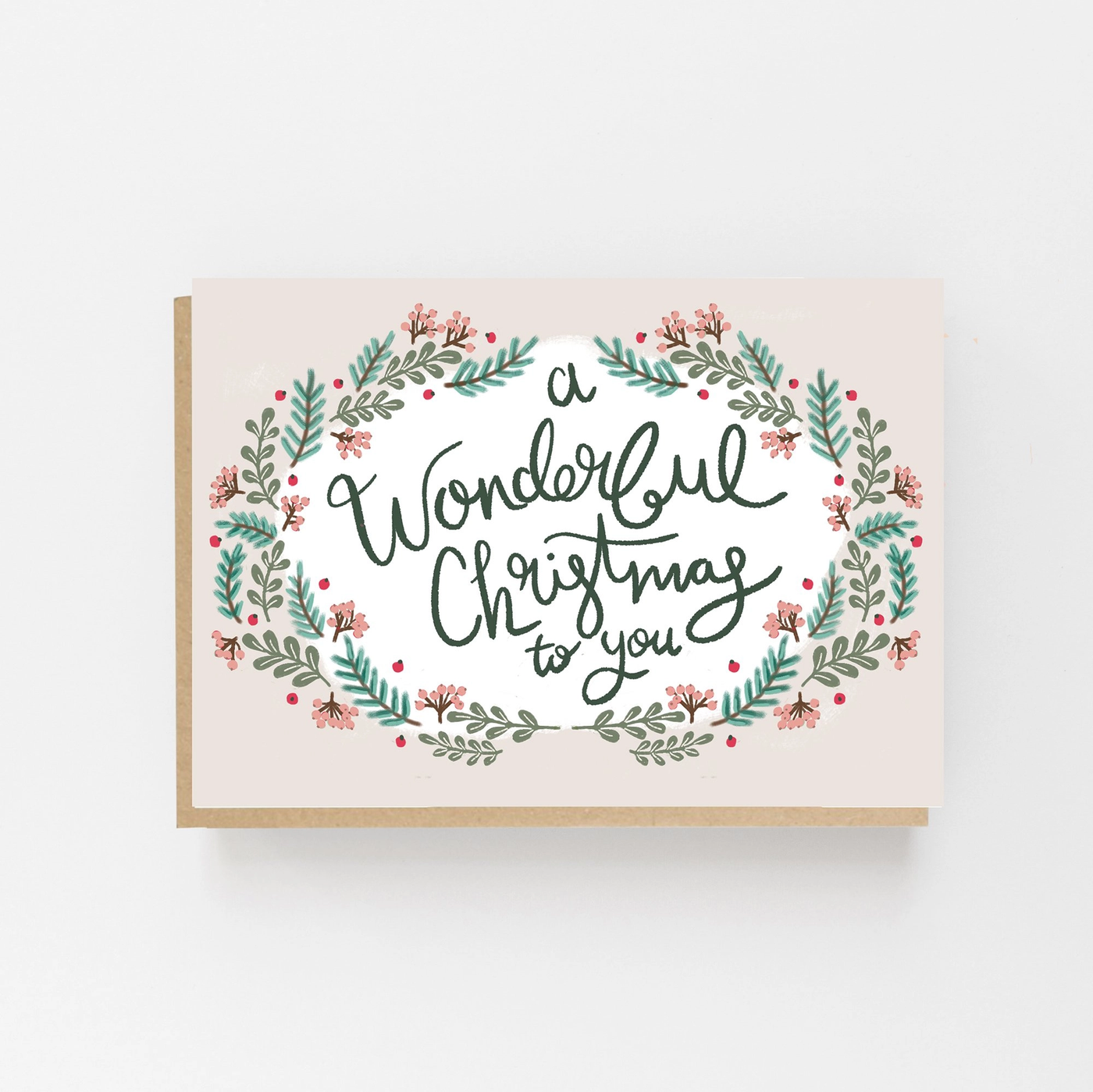 A Wonderful Christmas To You Card
