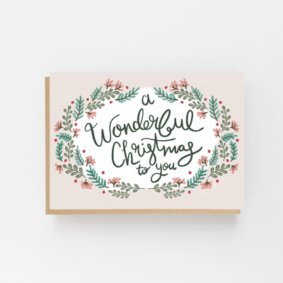 A Wonderful Christmas To You Card