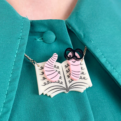 Bookworm Necklace