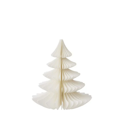 16cm Honeycomb Pine Tree - Cream
