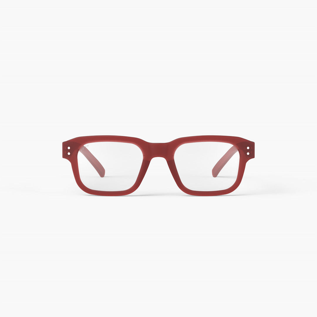 Reading Glasses - Design 'Quote' in Carmine Red by Izipizi
