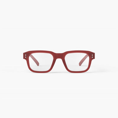 Reading Glasses - Design 'Quote' in Carmine Red by Izipizi
