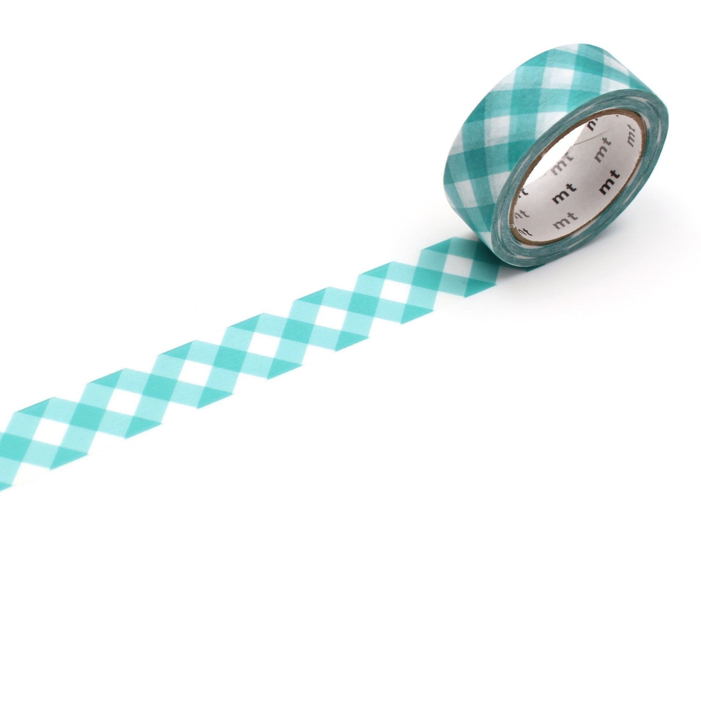 mt Washi Tape - Thick Checkered Green
