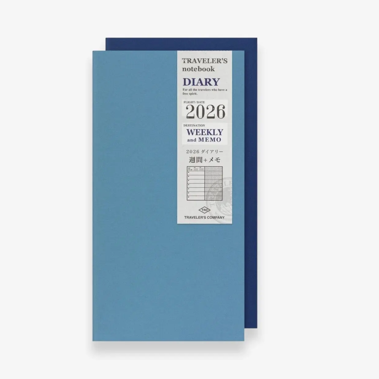 Pre-Order 2026 Weekly and Memo Diary - TRAVELER'S Notebook Insert