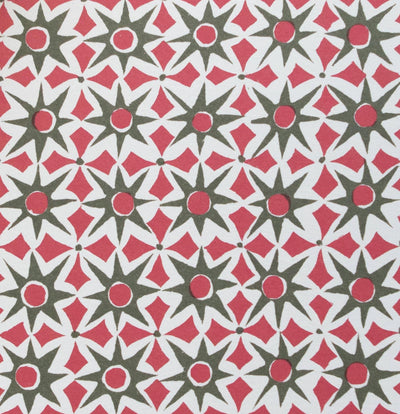 Red and Green 'Alhambra' Wrapping Paper