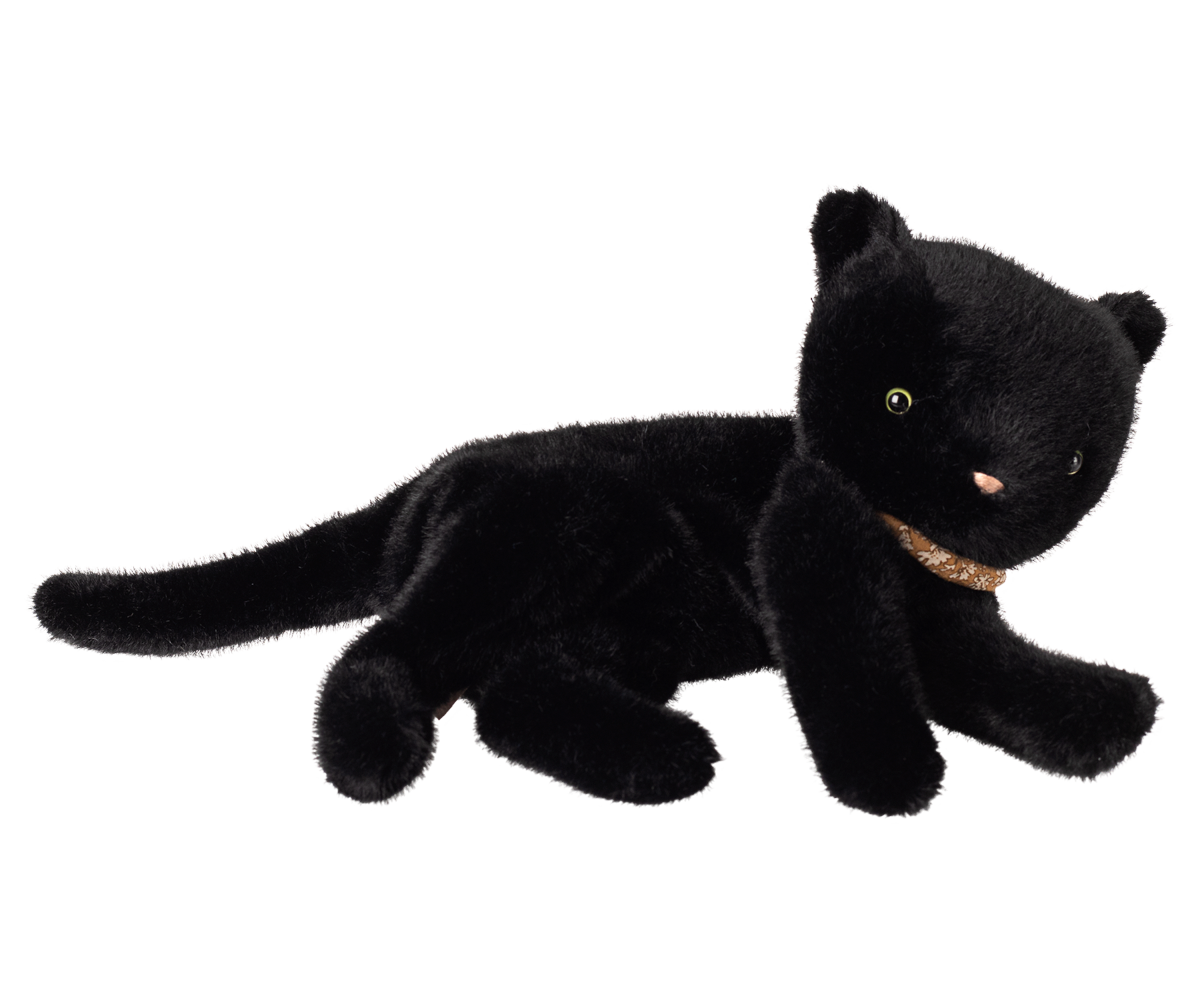 Sleeping Kitten Plush - Black
