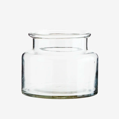 Simple Glass Vase - Low
