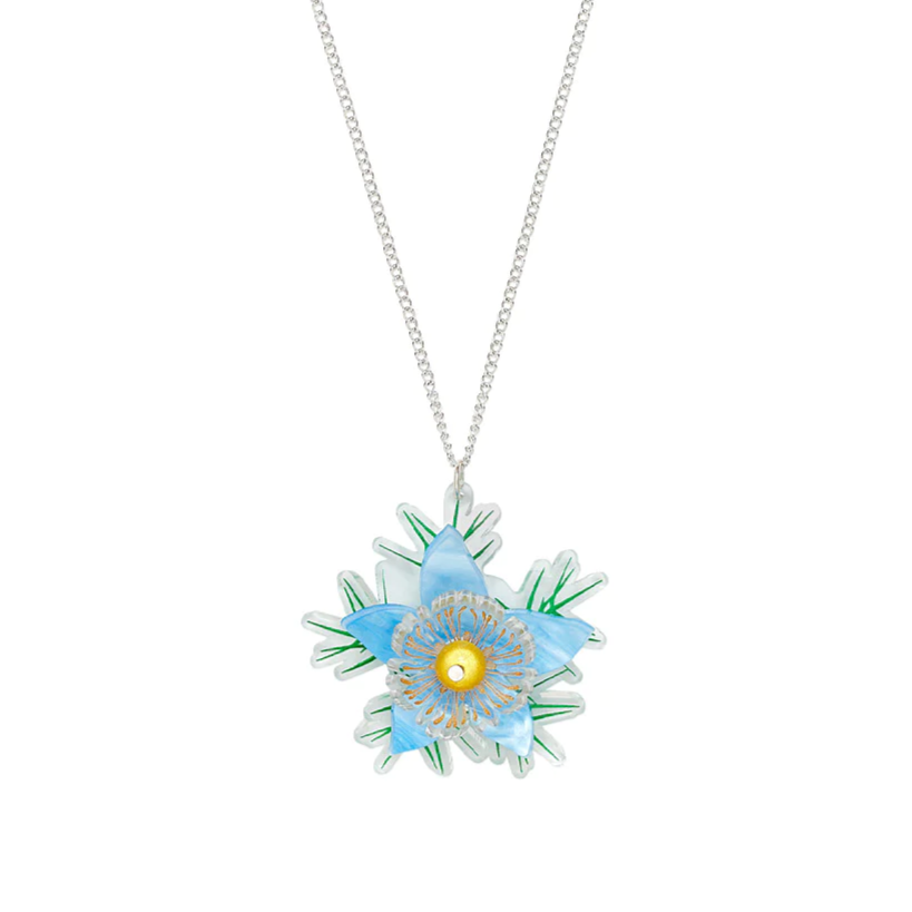 Nigella Flower Painting Pendant