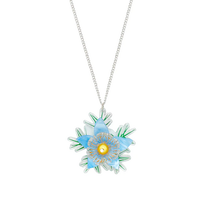 Nigella Flower Painting Pendant