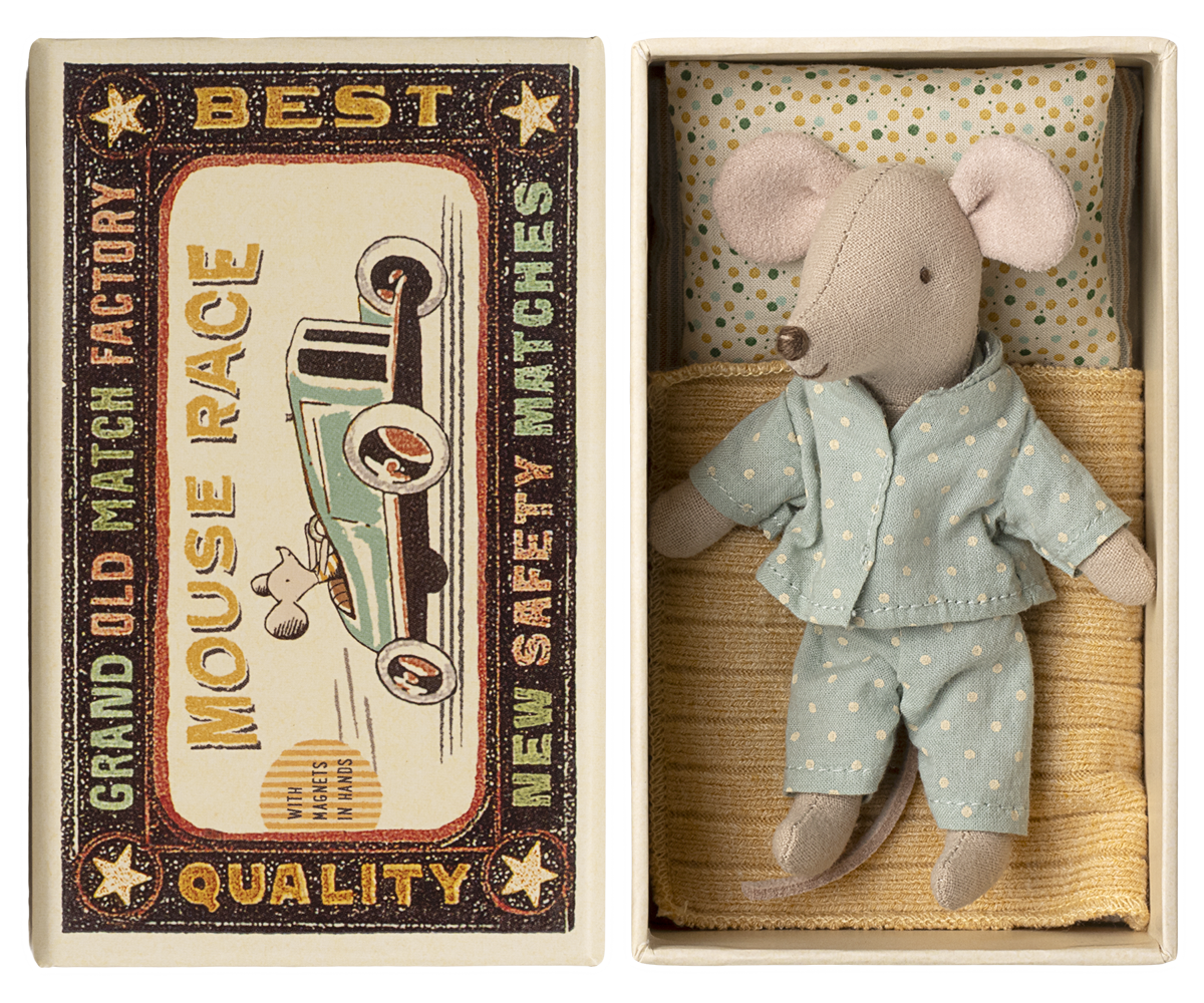 NEW Maileg Little Brother Mouse in Matchbox