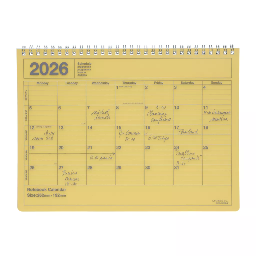 2026 Medium Notebook Calendar