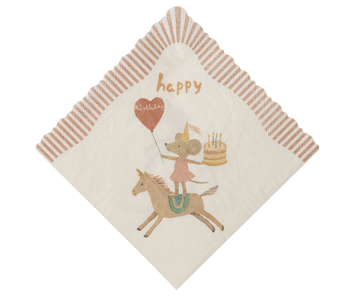 Happy Birthday Unicorn Napkins - 20pk