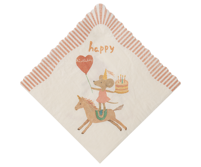 Happy Birthday Unicorn Napkins - 20pk