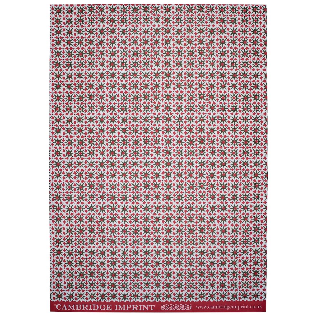 Red and Green 'Alhambra' Wrapping Paper