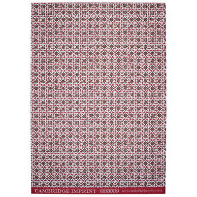 Red and Green 'Alhambra' Wrapping Paper
