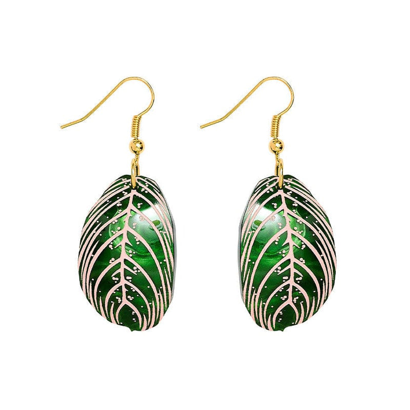 Prayer Plant Leaf Earrings