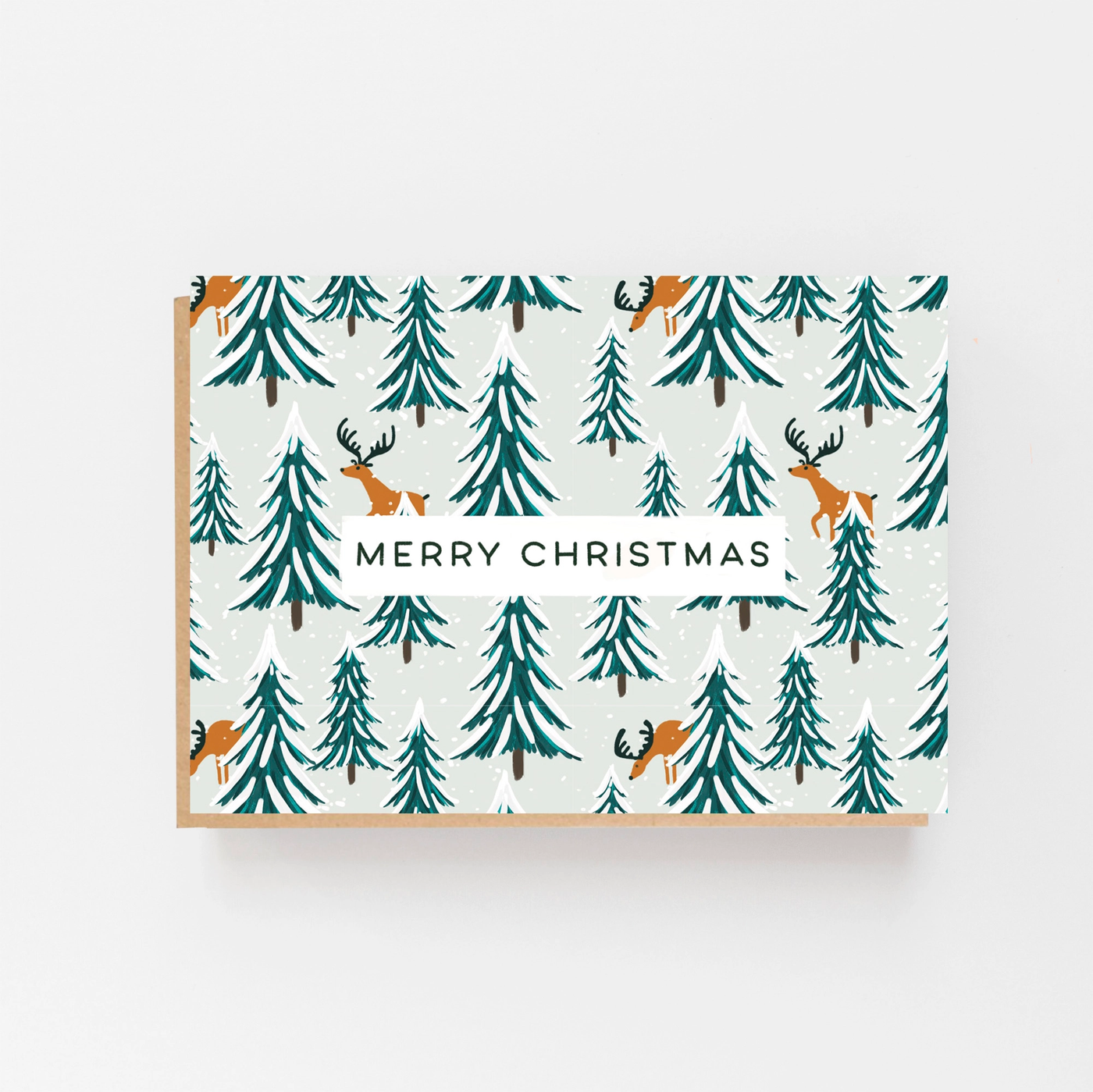 Merry Christmas Reindeer Card