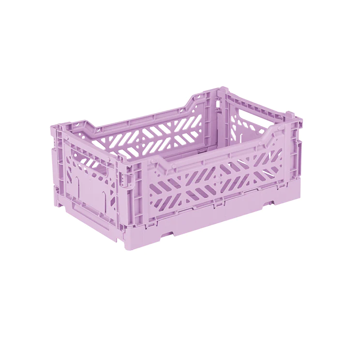 Mini Folding Storage Crate - Orchid