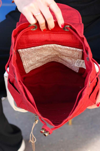 Mini Eliot Backpack by hindbag - Terracotta Red