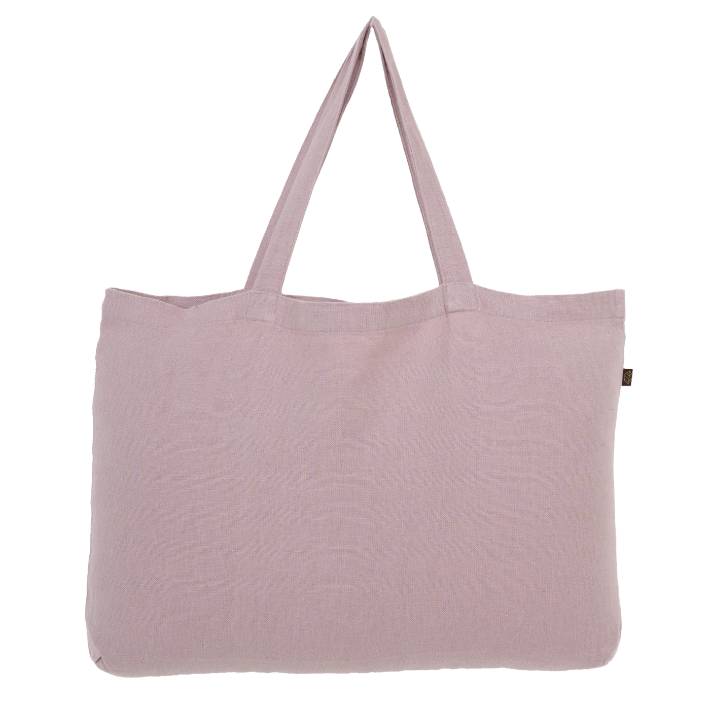 Washed Linen Cotton Sloppy Shoulder Bag - Pink