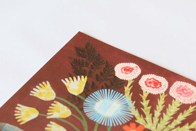 Burgundy Bouquet Print by Hadley - A3