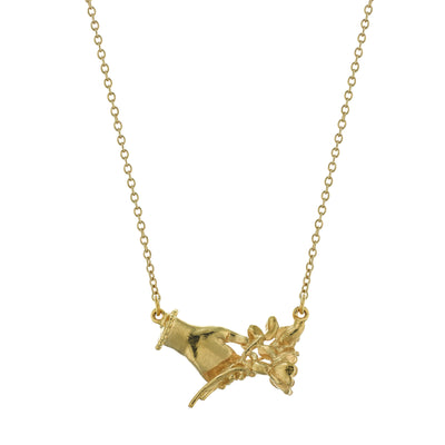 Gift Of Flowers Necklace - Gold Plate