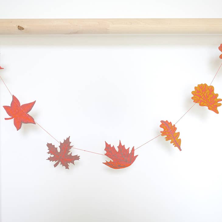 Autumn Leaves Sewn Garland
