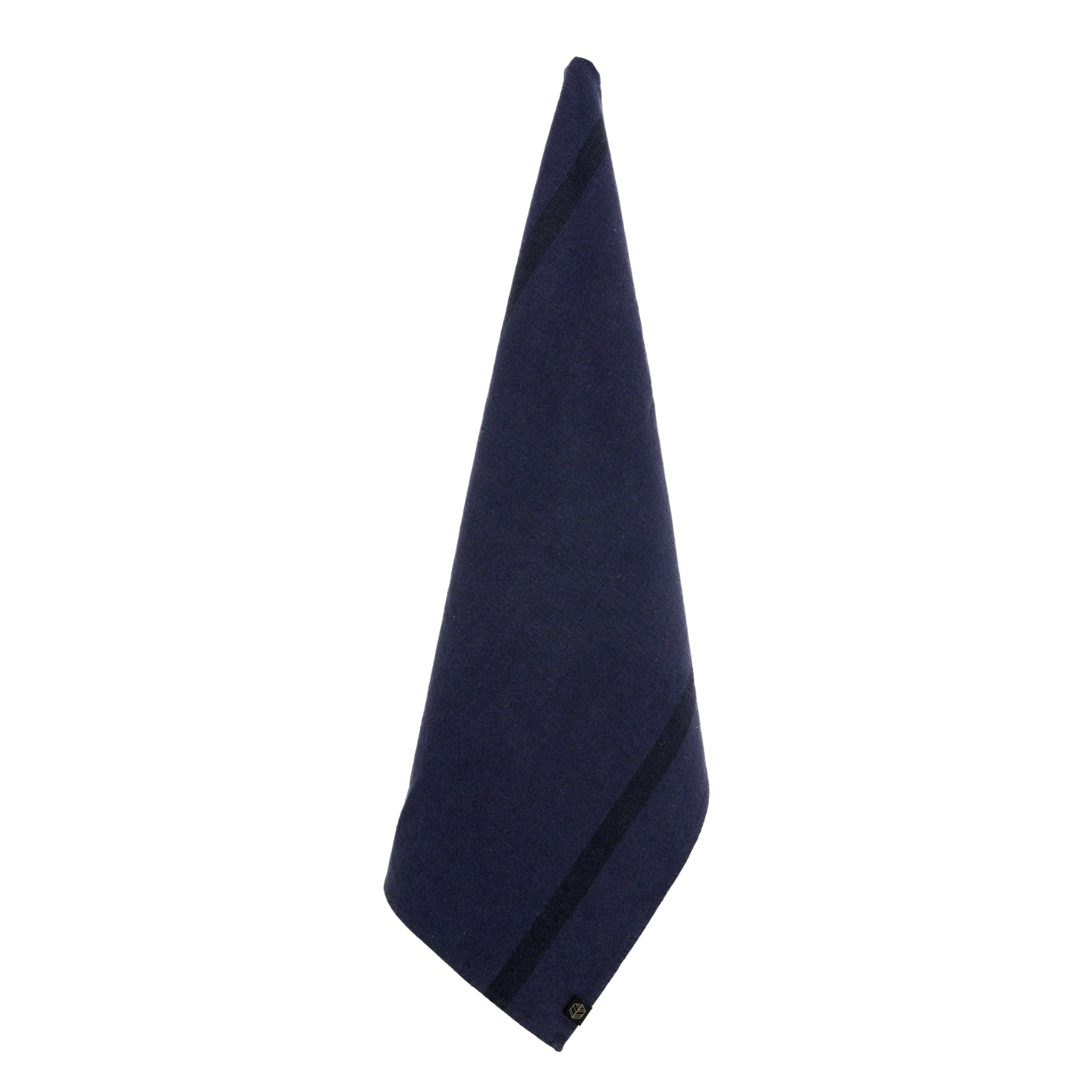Linen Cotton Stripe Tea Towel - Navy