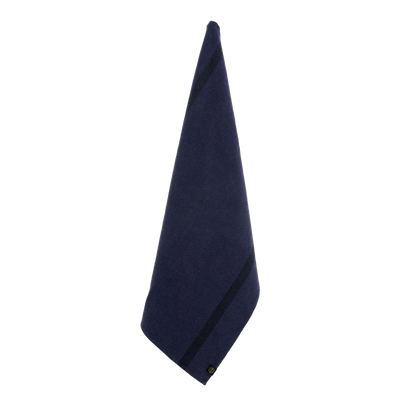 Linen Cotton Stripe Tea Towel - Navy
