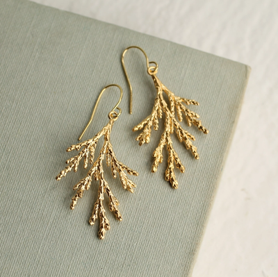 Conifer Earrings - Gold