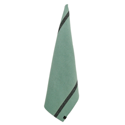 Linen Cotton Stripe Tea Towel - Celadon