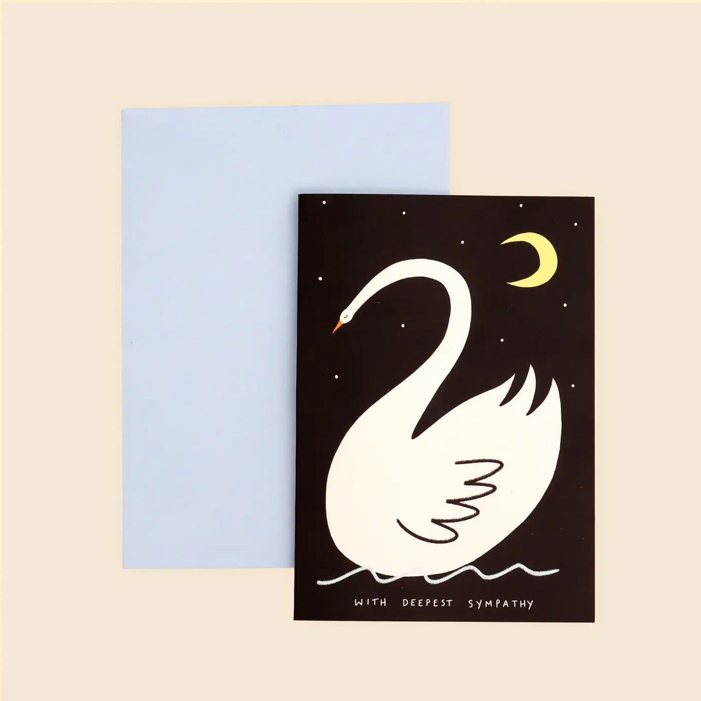 Delicate Swan Sympathy Card
