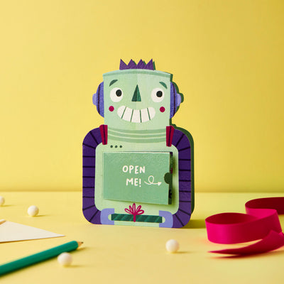 Smiley Robot Birthday Card