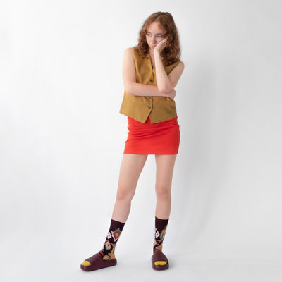 SALE Bonne Maison Socks - Poet Maroon