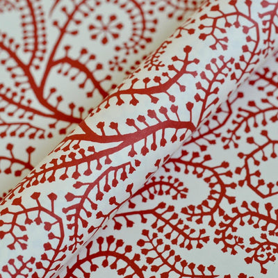 'Seaweed Paisley Crimson' Wrapping Paper