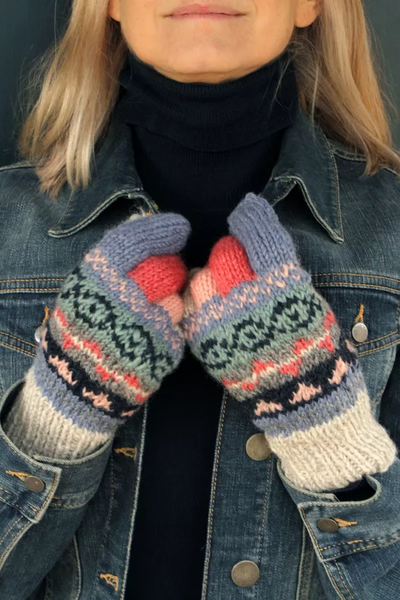 Gloves - Fairisle Oatmeal