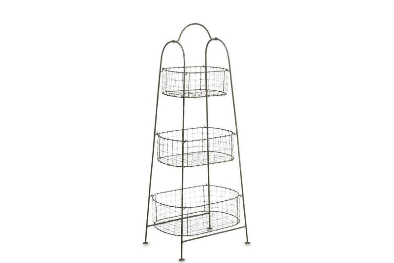 Beri Vegetable Rack in Distressed Grey